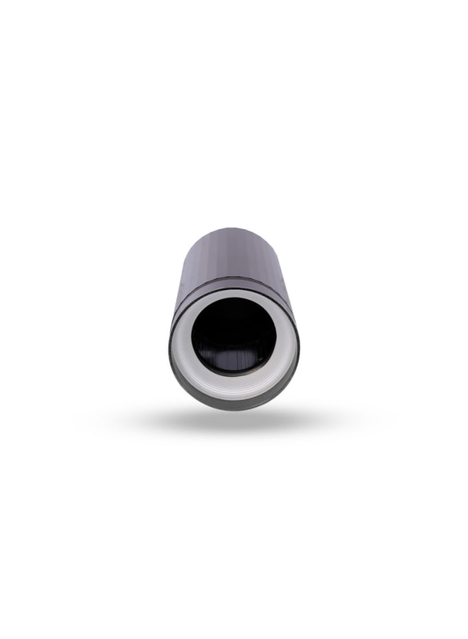 Jana Light Empty Faceted Black Aluminum Cylinder with Acrylic Edge, 7×15 cm – Jana Light JN456 - Image 3